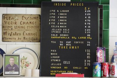 London's historic pie and mash shops