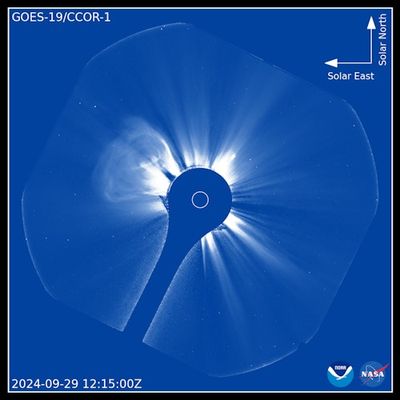 New Solar Telescope Debuts Dramatic Footage of the Sun Unleashing A Huge Spray of Charged Particles