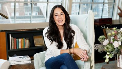 Joanna Gaines' back kitchen just proved to me that black can be a soft shade that's unexpectedly perfect for rustic spaces