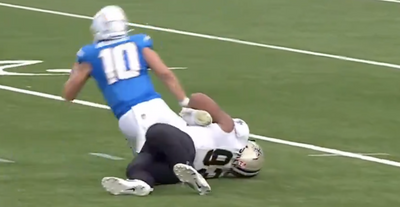 Saints coach Dennis Allen shamelessly denied that Nathan Shepherd had malicious intent in dirty hit on Justin Herbert