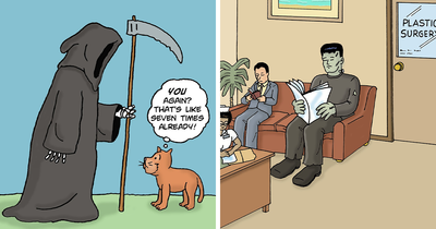 30 Halloween-Themed One-Panel Comics By Laughing Hippo Studio