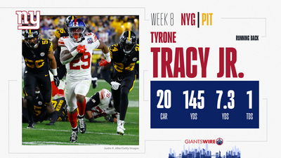 Giants vs. Steelers Player of the Game: Tyrone Tracy Jr.