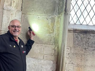 Volunteer discovers ‘astonishing’ array of witches marks at English Heritage site