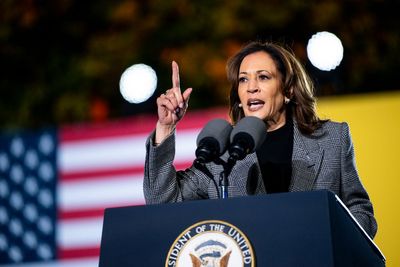 Kamala Harris’s five-word message to protesters interrupting rally