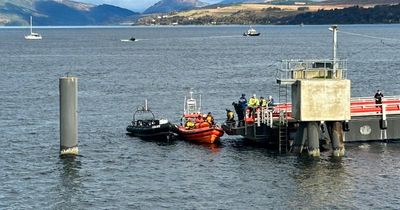 Man rescued from water and rushed to hospital after 'incident' on Scottish ferry