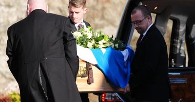 In pictures: Alex Salmond's friends and family gather for funeral in Strichen