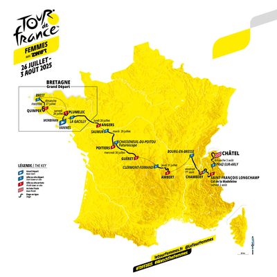 Tour de France Femmes 2025 route revealed featuring Col de Madeleine, Col de Joux Plane, mountaintop finale at Châtel