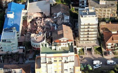 Ten-storey hotel collapses in Argentina sparking desperate hunt for people trapped under rubble