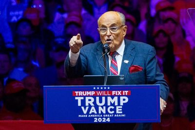 Giuliani’s book is silent on $150m award for defamation but noisy on election lies