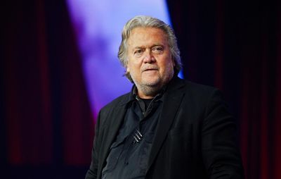 Steve Bannon peddles US election conspiracy theories on podcast hours after prison exit