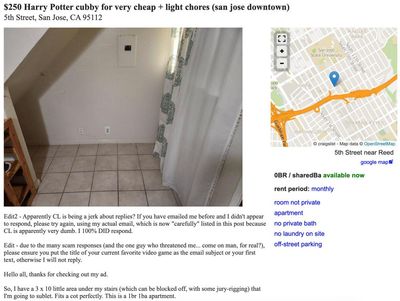 ‘Fits a cot perfectly’: tiny space for rent in Silicon Valley exposes dire rental market