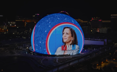 Kamala Harris to launch ad on the iconic Las Vegas Sphere, a presidential campaign first