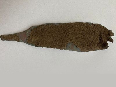 Rare 4,000-year-old copper dagger unearthed at ‘promising’ Italian cave