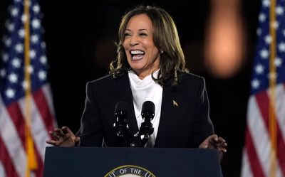 US presidential election 2024: Kamala Harris tells huge Washington rally Trump's division is 'not who we are'