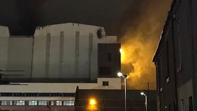 BAE Systems fire: Huge blaze engulfs Barrow nuclear submarine shipyard building