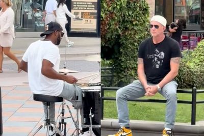 Busker goes viral covering Red Hot Chili Peppers while having no idea who his audience is