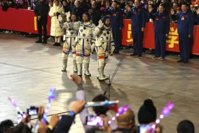 China Launches New Crew To Orbiting Space Station