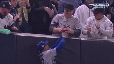 Yankees fans rip ball from Mookie Betts’s glove during World Series