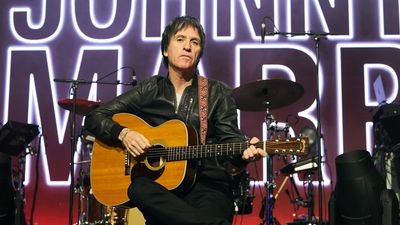 “All of these things I do on record using a few guitars, I’ve got it all in the one”: Johnny Marr just launched a 7-string signature Martin acoustic – but it’s not what you think