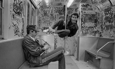 Carlos and Boogie on the subway heading for 42nd Street: Ricky Flores’s best photograph