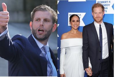 Eric Trump launches unprompted attack on ‘black sheep’ Prince Harry and his ‘unpopular’ wife Meghan