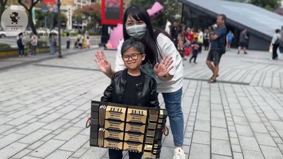 'Jensanity' continues in Taiwan, Mini-Jensen Huang cosplayer sports massive Nvidia GPU for Halloween