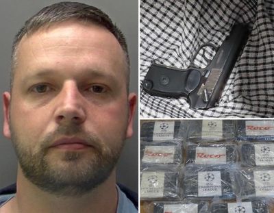 Dealer jailed for hiding £700k of cocaine and gun in his wardrobe