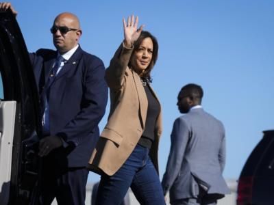 Protestors Disrupt Vice President Harris' Speech In Wisconsin Arena