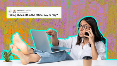 ‘Yay / Nay?’ Aussie Redditors Are Debating If Your Feet Should Be Allowed To Raw Dog The Office