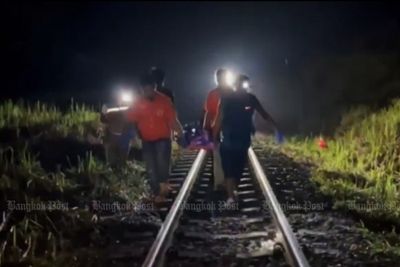 Man hit, killed by train in southern Thailand