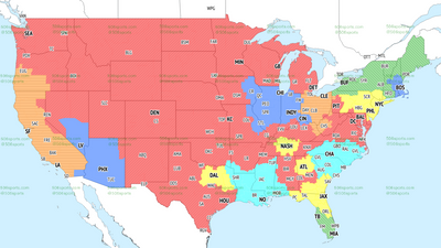 Jaguars vs. Eagles: Week 9 TV broadcast map