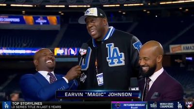 Magic Johnson Was So Happy Watching Yankees’ Fifth-Inning Implosion in World Series