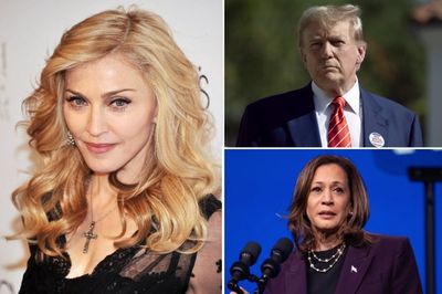 Madonna shares presidential endorsement as she flies home from Paris to vote