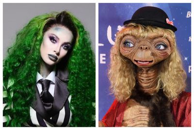 Beetlejuice and ET among impressive Halloween costumes served up by celebrities