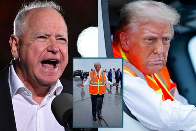 Tim Walz Dumps on Trump for Physically Struggling During Photo-Op: 'Damn Near Killed Himself Getting in a Garbage Truck'