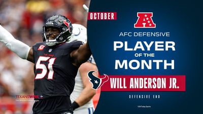 Texans DE Will Anderson Jr. named AFC Defensive Player of the Month