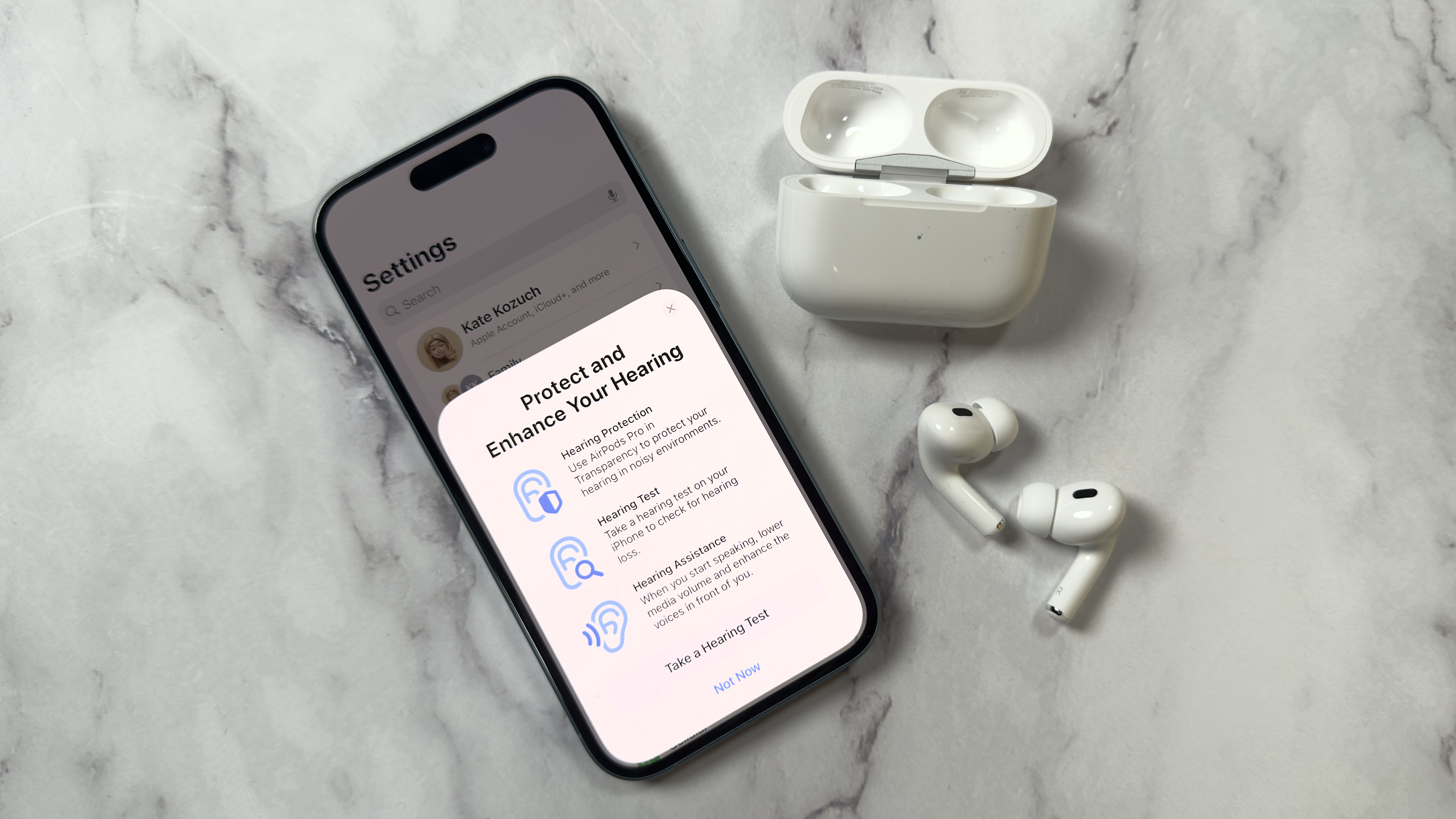 iOS 18.1 lets you take a hearing test with the AirPods…