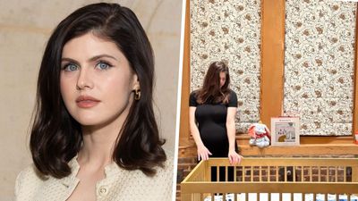 Inside Alexandra Daddario's stylish yet practical nursery – her sage green hues and boucle accessories turn the space into a sanctuary