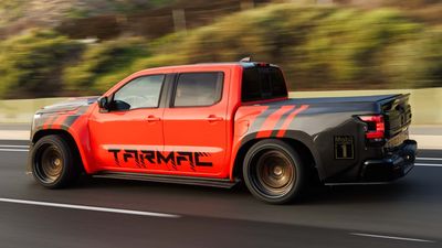 Nissan Built a Supercharged Frontier Drift Truck