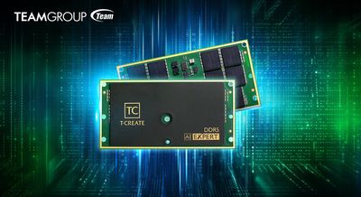 TeamGroup DDR5-7200 C32 CAMM2 promises performance speeds over 100 GB/s — memory manufacturer aims for DDR5-9000