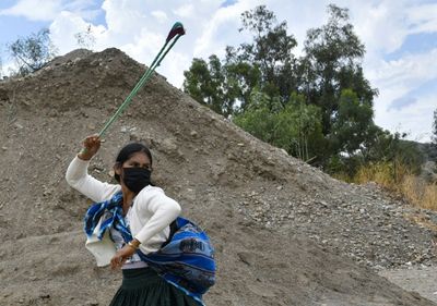 With Stones And Slings, Supporters Of Bolivia's Morales Gird For Battle