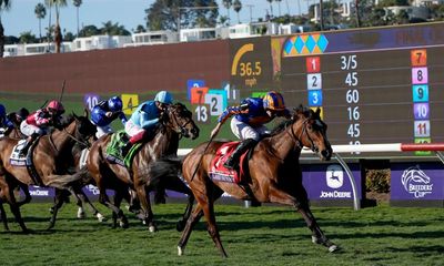 Lake Victoria stays unbeaten with Juvenile Fillies’ Turf win at Breeders’ Cup