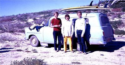 Blacksmiths surf history preserved in photographic mural at Orana Hotel