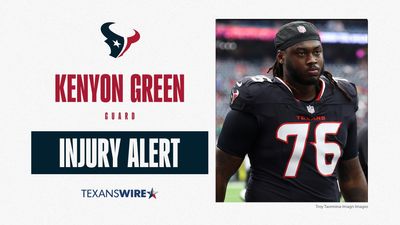 Has Kenyon Green played his last down with Texans?