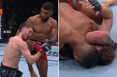 UFC Fight Night 246 video: Youssef Zalal cracks Jack Shore with knee, taps him with choke