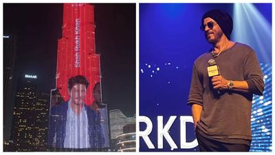Shah Rukh Khan's image lights up Burj Khalifa on occasion of 59th birthday - PICS