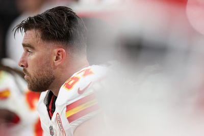 Travis Kelce spends Saturday night in Indianapolis