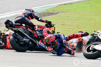 MotoGP Malaysian GP: Lap one crash causes red flag