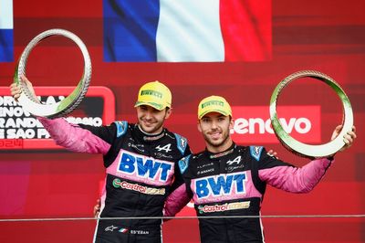 Ocon, Gasly hail "incredible" double Alpine podium after "tough season"