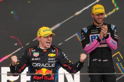 Max Verstappen ‘wanted to destroy garage’ before storming to victory in Brazil